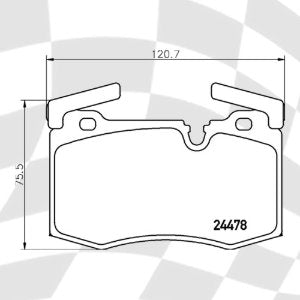 Mintex Fat Road Performance Front Brake Pads For Gen 1/2 MINI