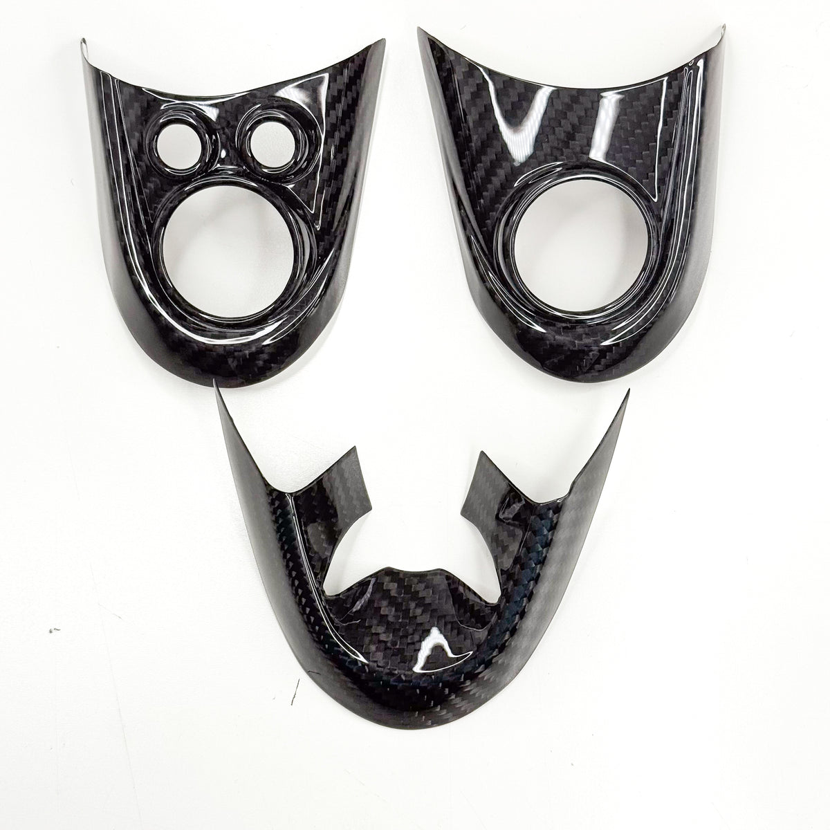 Shadow6 Carbon 3 Piece Steering Wheel Covers - 3 Hole - JCW Steering Wheel