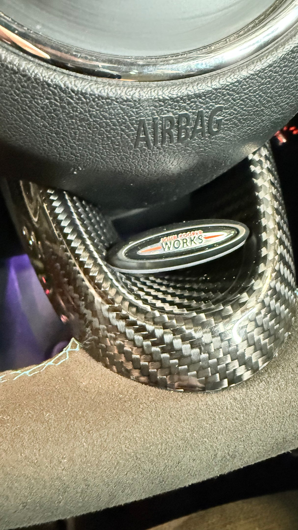 Shadow6 Carbon 3 Piece Steering Wheel Covers - 3 Hole - JCW Steering Wheel