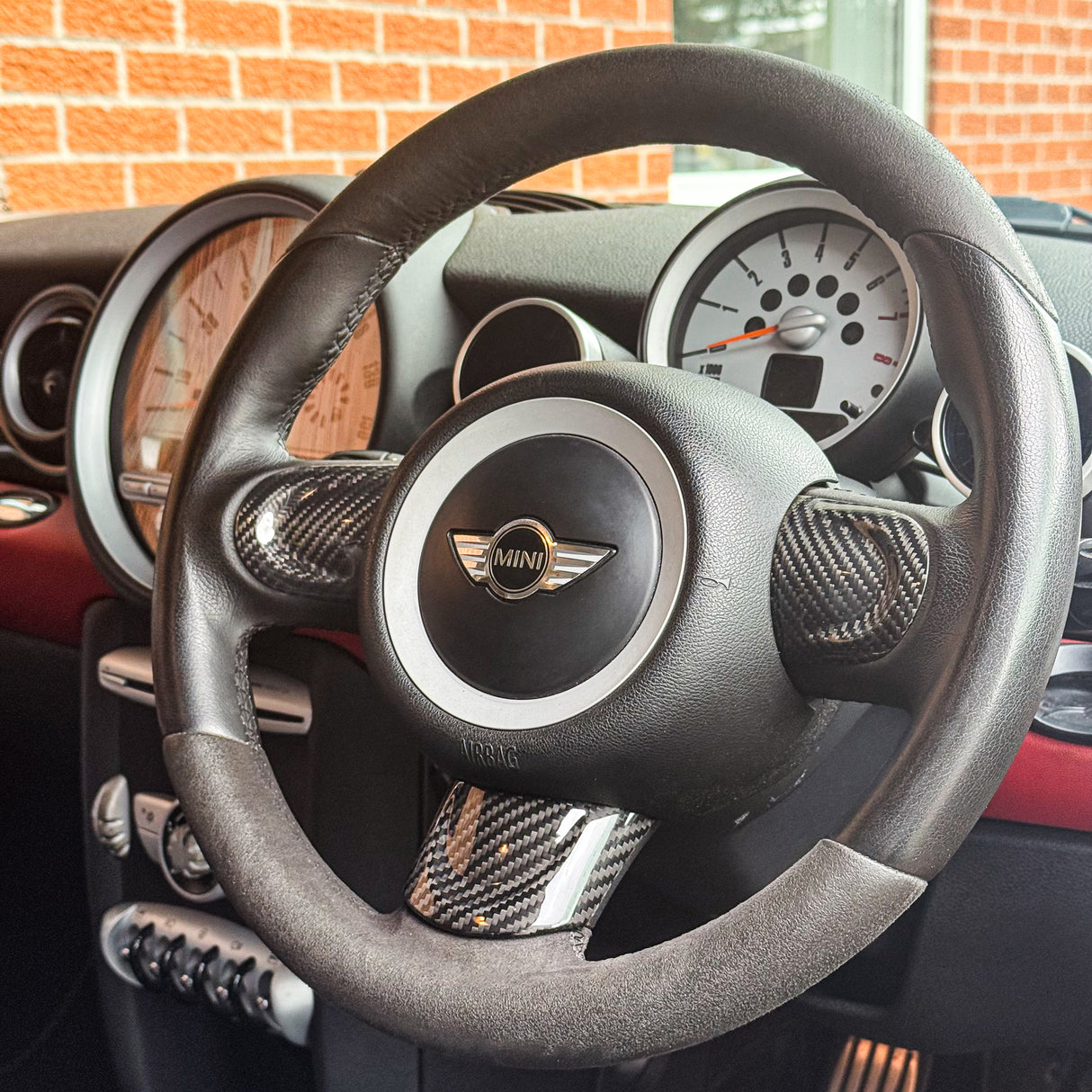 Shadow6 Carbon Steering Wheel Trims for MINI Gen 2 R55-59