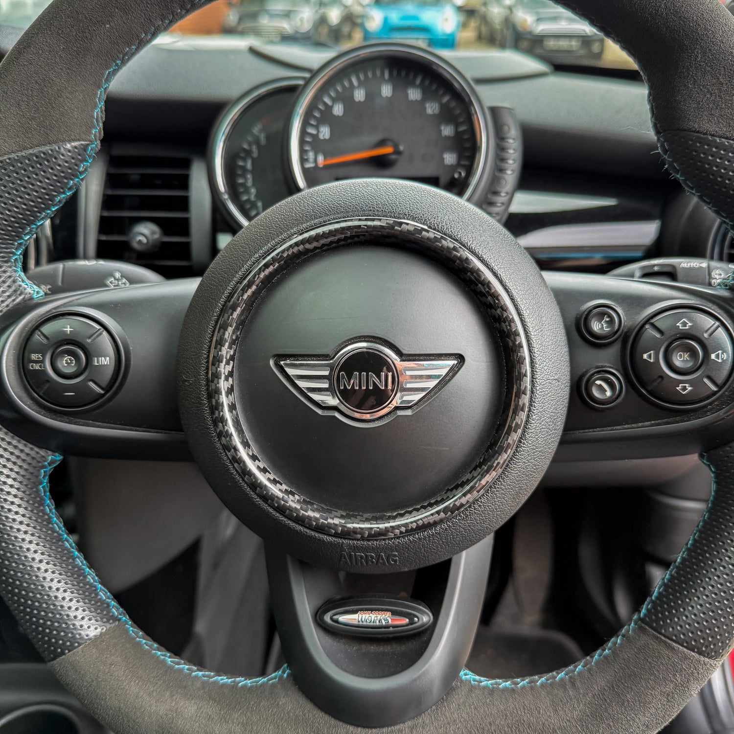 Shadow 6 Carbon Steering Wheel Center Trim Ring for MINI Gen 3