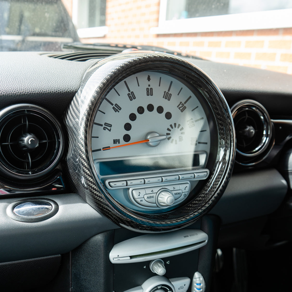 Shadow6 Carbon Central Control Instrument Speedometer - Outer Frame - for MINI Gen 2 R55 - R60 | Lohen MINI