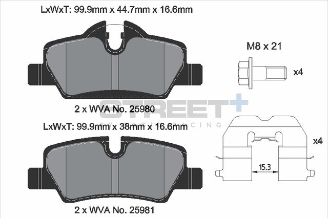 Pagid Street + Rear Brake Pad for MINI Gen 3 | Lohen MINI