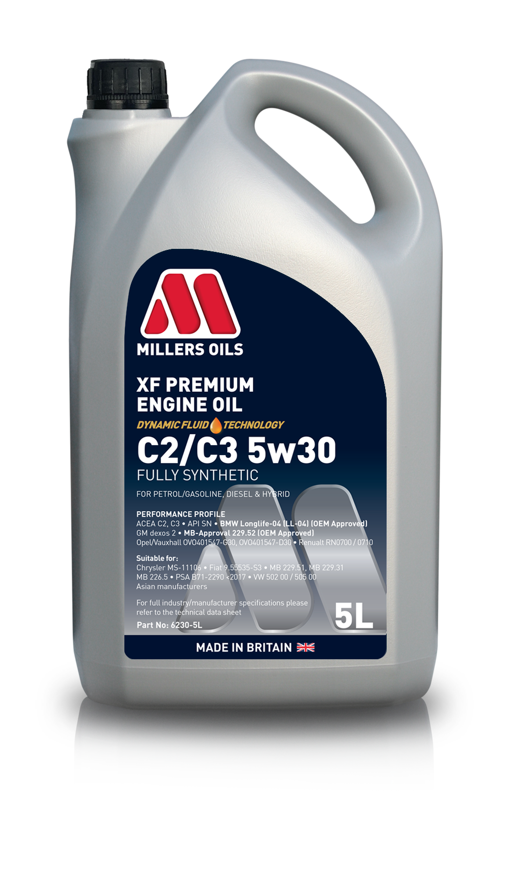 Millers Oil - C2/C3 Engine Oil - 5W30 | Lohen MINI