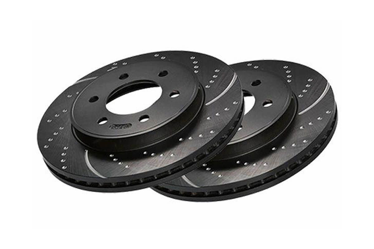 EBC Brake Discs - Rear - Drilled & Grooved for MINI (Gen 3) - F55,F56,F57 | Lohen MINI