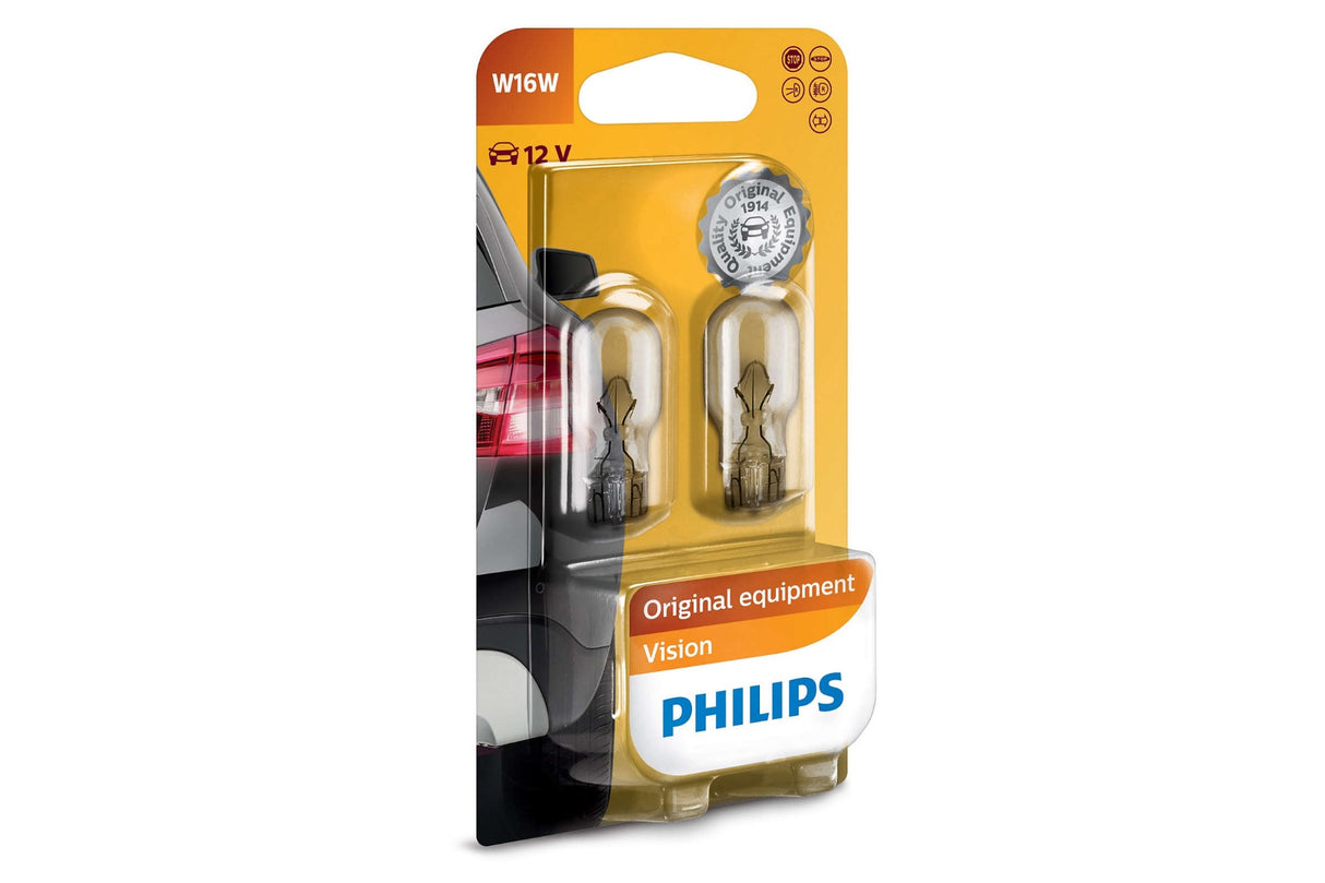 Philips W16W 12V Indicator Bulbs | Lohen MINI