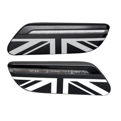 Dynamic Side Repeater with Dark Union Flag and Clear Lens | Lohen MINI