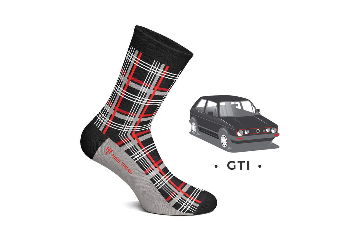 Heel Tread VW Golf GTI Socks - Car Inspired Gift Socks | Lohen MINI