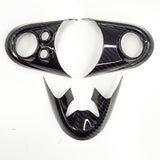 Shadow6 Carbon 3 Piece Steering Wheel Covers - 3 Hole - JCW Steering Wheel