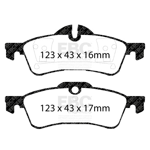 EBC Bluestuff NDX Rear Brake Pads for MINI