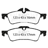 EBC Bluestuff NDX Rear Brake Pads for MINI
