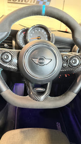 Shadow6 Carbon 3 Piece Steering Wheel Covers - 3 Hole - JCW Steering Wheel
