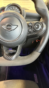 Shadow6 Carbon 3 Piece Steering Wheel Covers - 3 Hole - JCW Steering Wheel