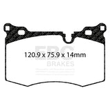 EBC Greenstuff Brake Pads - Front - MINI (Gen 2)
