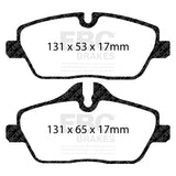 EBC Yellowstuff Brake Pads for Gen 2 MINI