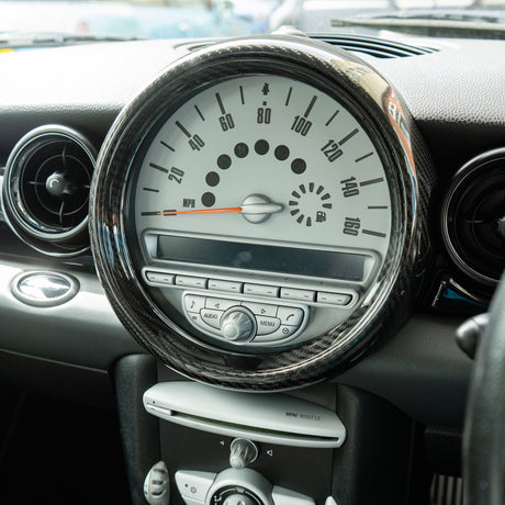 Shadow6 Carbon Central Control Instrument Speedometer - Inside Frame  for MINI Gen 2 R55-R59 | Lohen MINI