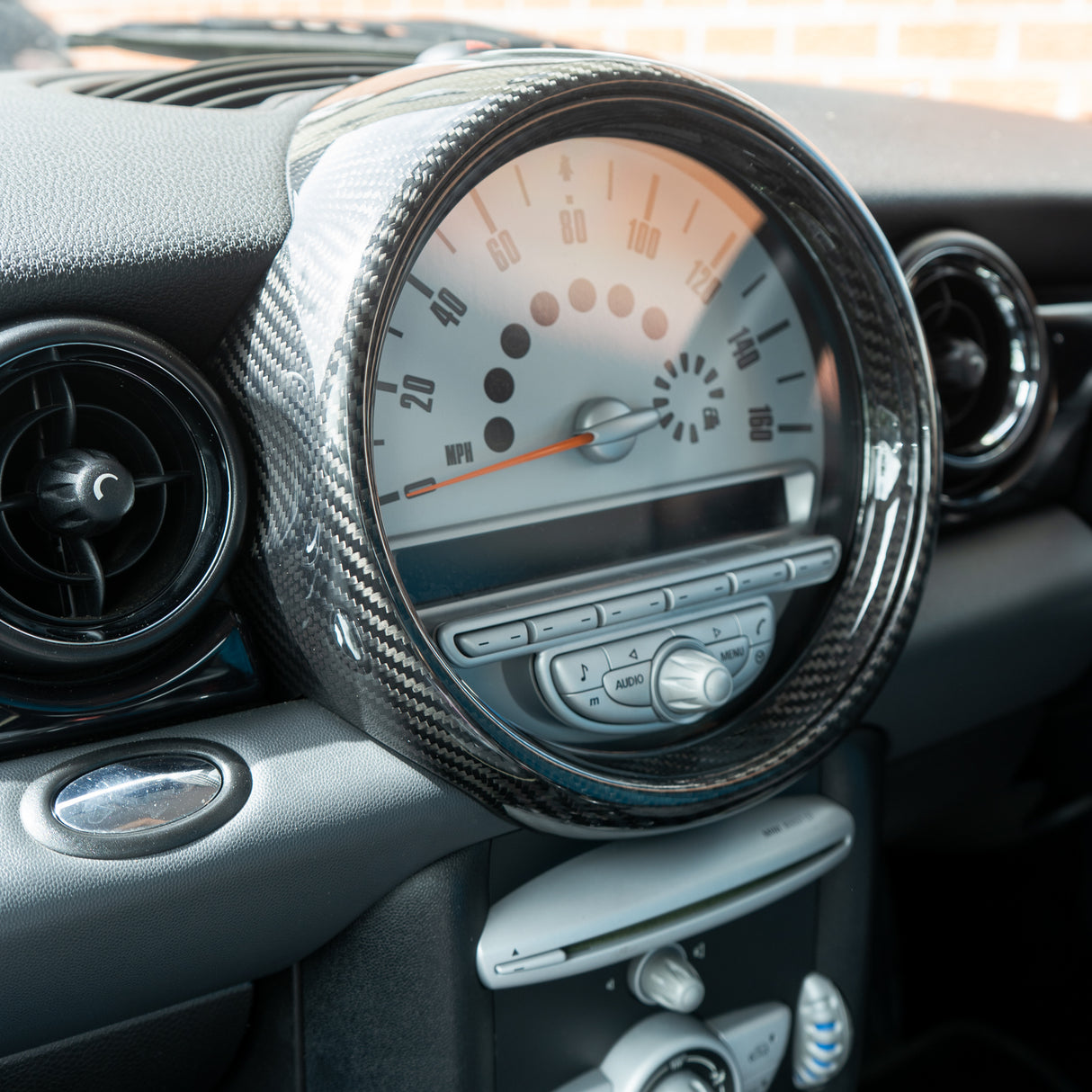 Shadow6 Carbon Central Control Instrument Speedometer - Outer Frame -  for MINI Gen 2 R55 - R60 | Lohen MINI