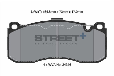 Pagid Street Plus Front Gen 2 JCW Brake Pads | Lohen MINI