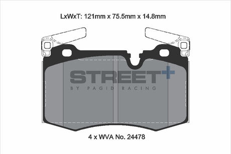 Pagid Street + Front Brake Pads - MINI Gen 2 JCW | Lohen MINI