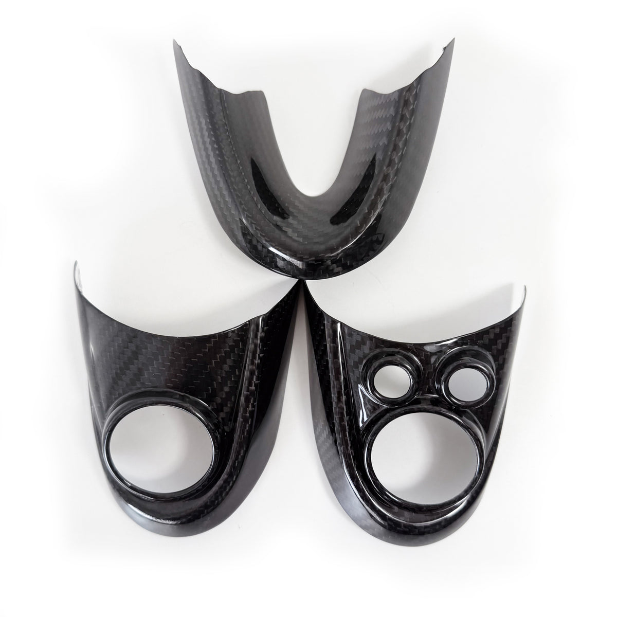 Shadow6 Carbon 3 Piece Steering Wheel Covers 3 Hole