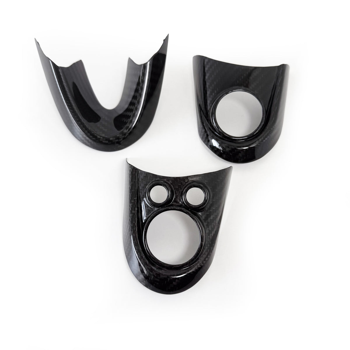 Shadow6 Carbon 3 Piece Steering Wheel Covers 3 Hole