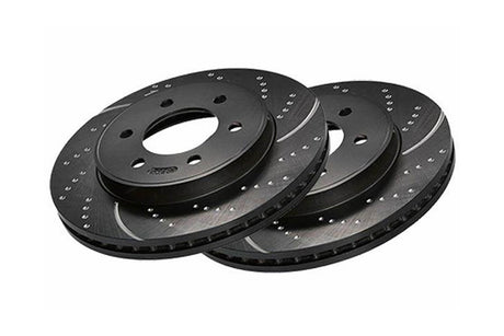 EBC Brake Discs - Rear - Drilled & Grooved for MINI (Gen 3) - F55,F56,F57 | Lohen MINI