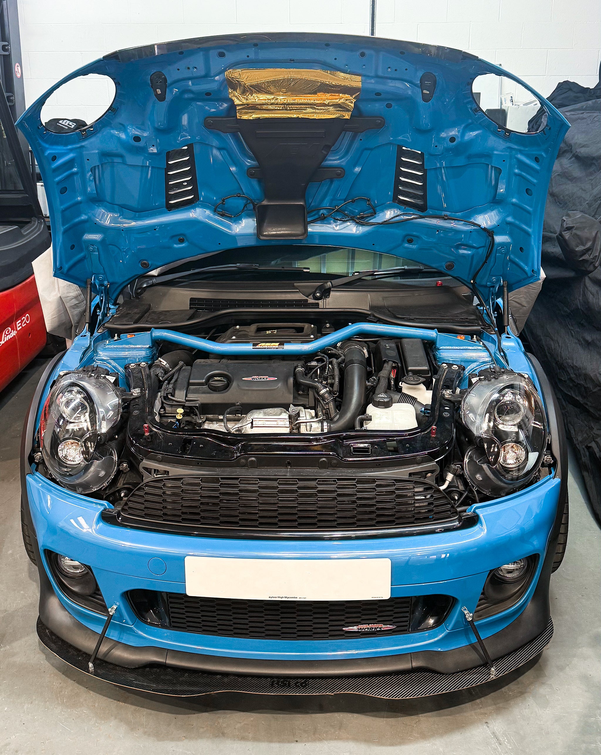 Mint Green R56 MINI WIth AEM induction kit and Airtec intercooler