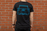 Lohen MINI T-Shirt Black and Blue - 100% Organic Cotton | Lohen MINI