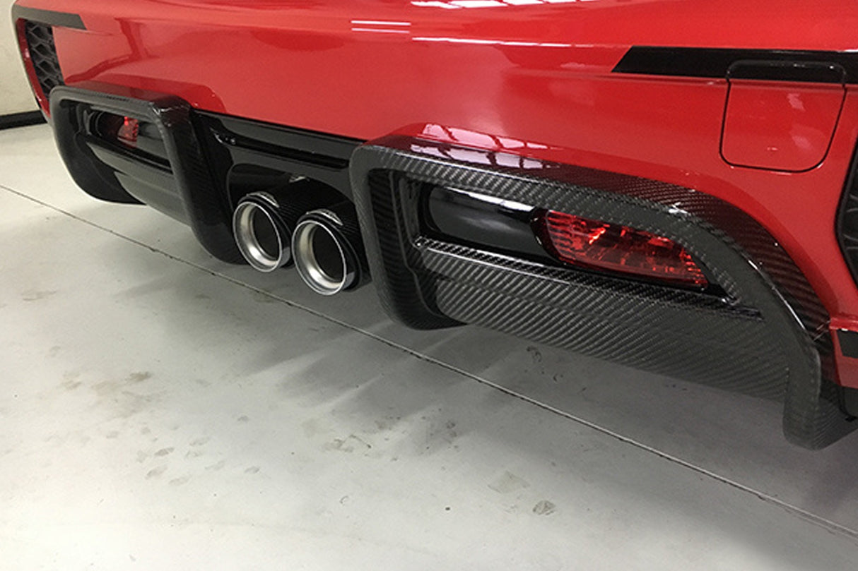 RSI C6 Carbon Fibre JCW Pro Rear Diffuser Covers For MINI F56 | Lohen MINI
