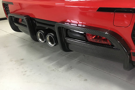 RSI C6 Carbon Fibre JCW Pro Rear Diffuser Covers For MINI F56 | Lohen MINI