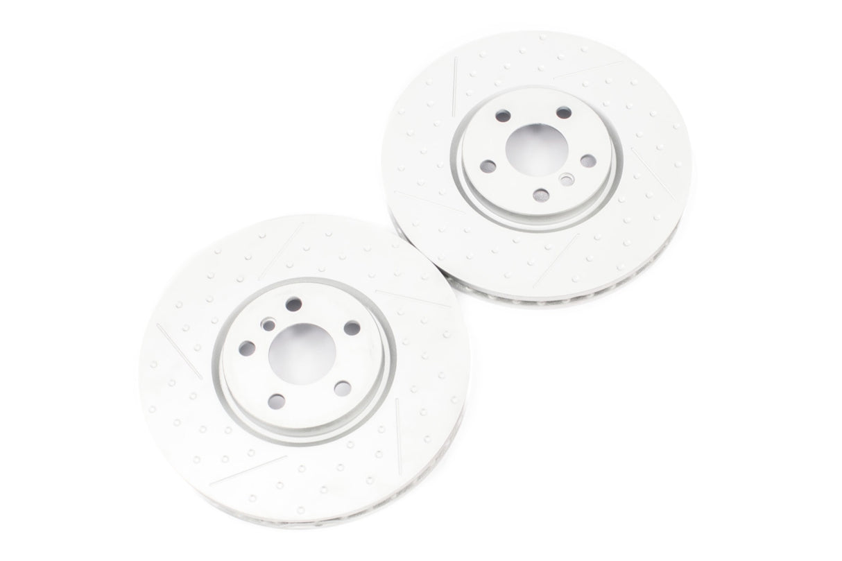 MINI F56 JCW Sports Dimpled & Grooved Front Brake Discs | Lohen MINI