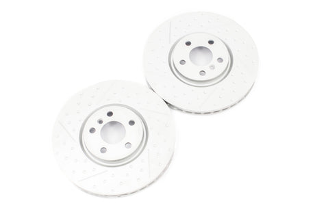 MINI F56 JCW Sports Dimpled & Grooved Front Brake Discs | Lohen MINI