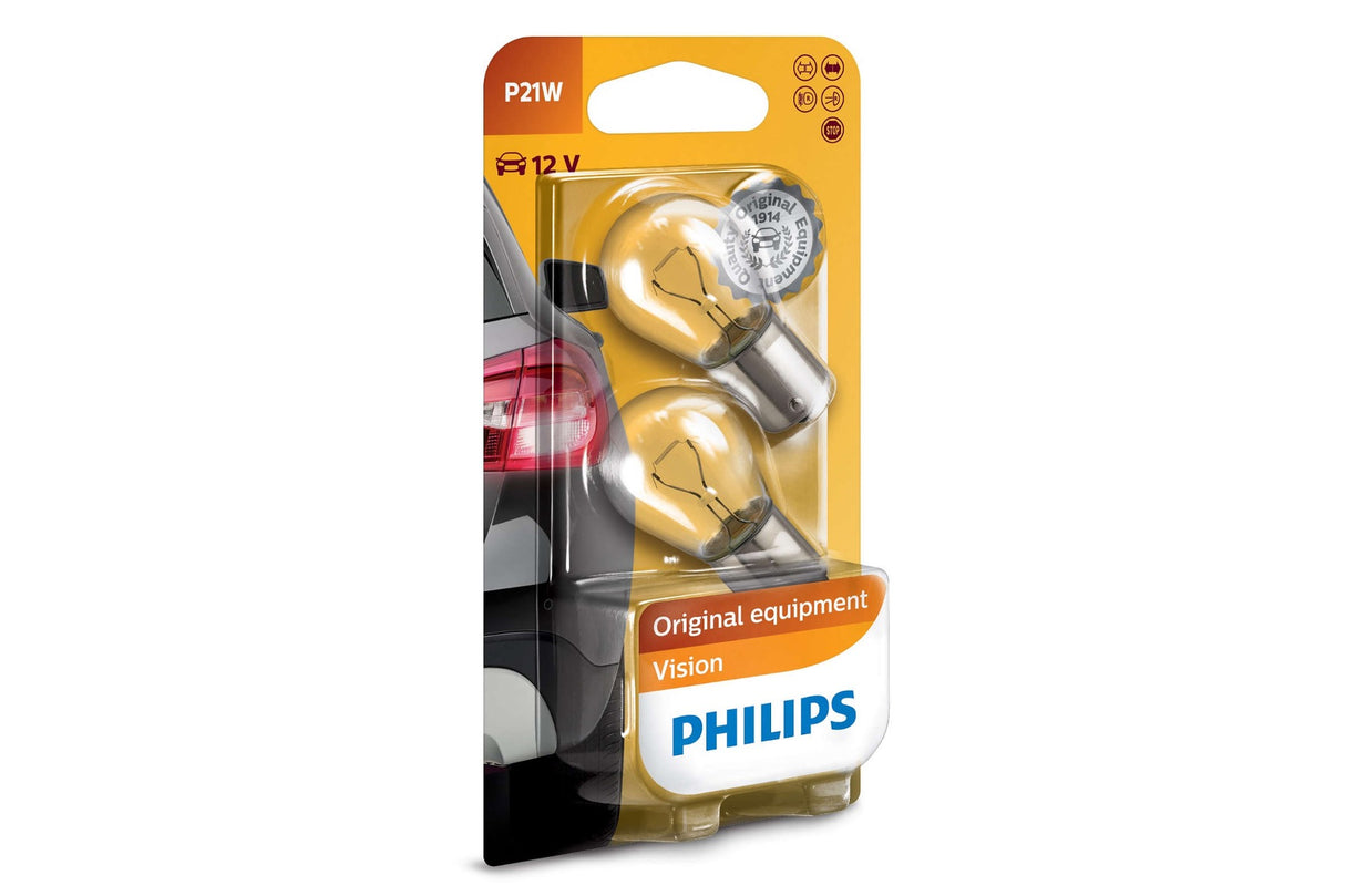 Philips P21W Vision Indicator Bulbs | Lohen MINI