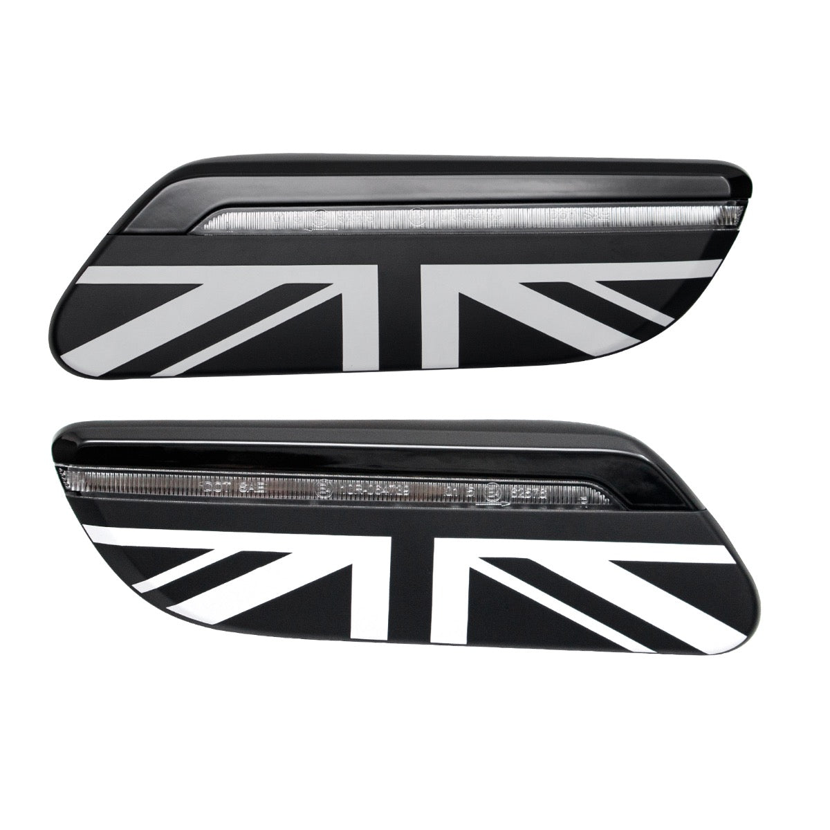 Dynamic Side Repeater with Dark Union Flag and Clear Lens | Lohen MINI