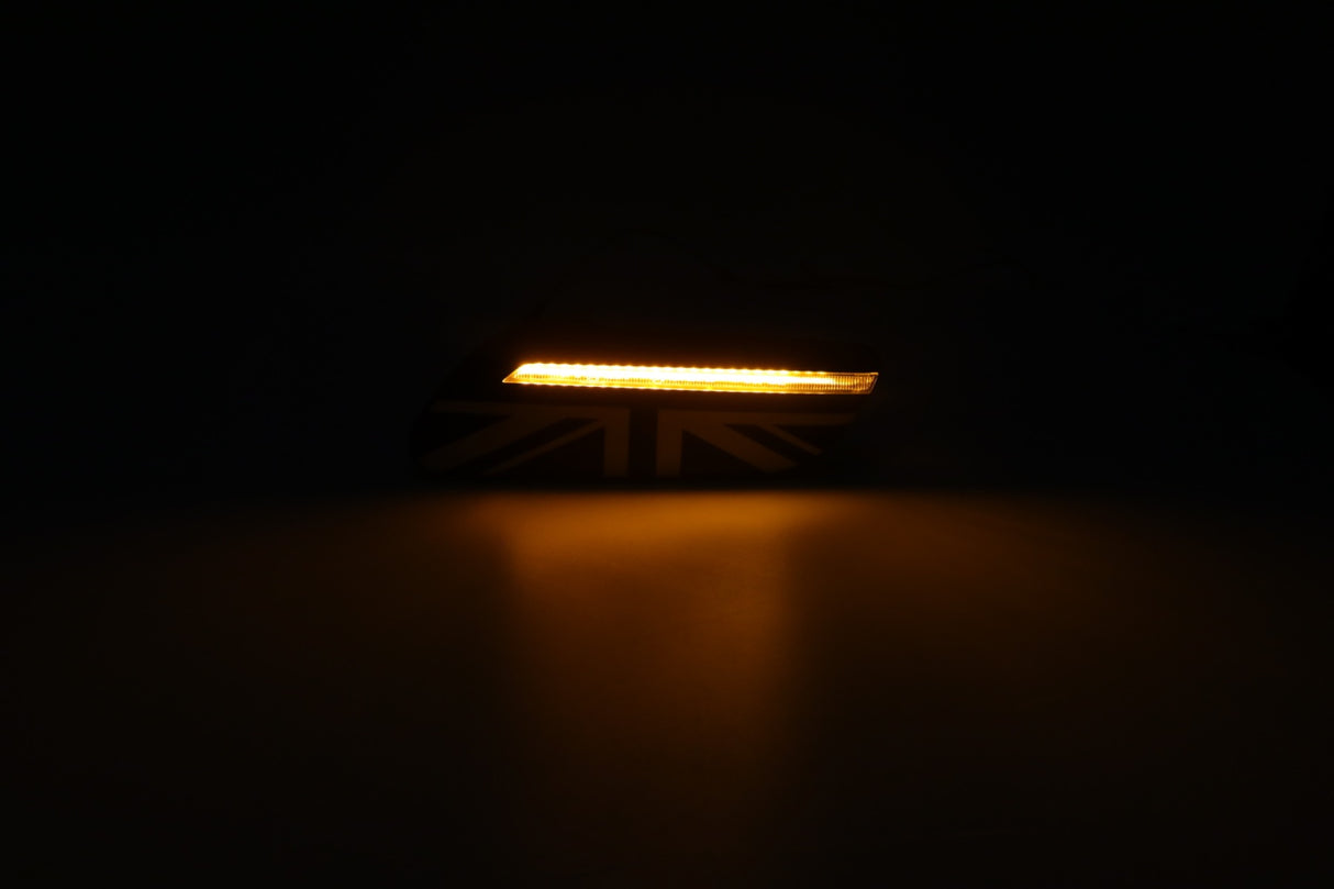 Dynamic Side Repeater with Dark Union Flag and Clear Lens | Lohen MINI