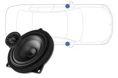 mini f56 speakers, mini speaker upgrade, audison speakers
